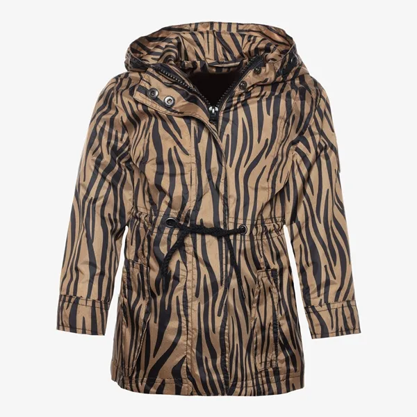AIGIRL MEISJES PARKA MET ZEBRAPRINT