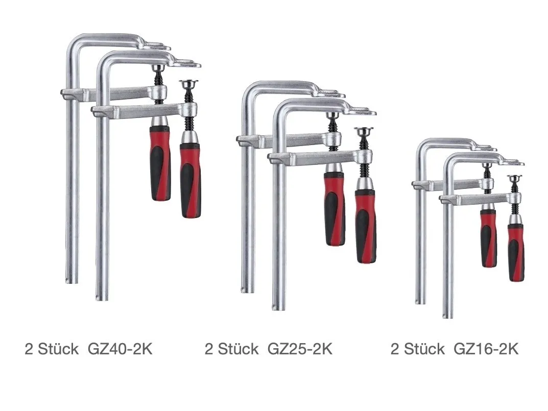 BESSEY GANZSTAHLSCHRAUBZWINGEN SET MIT 2KGRIFF