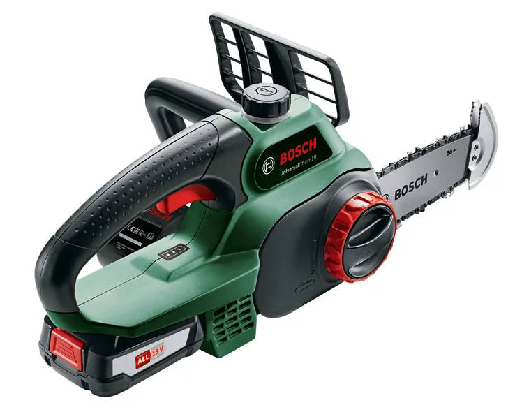 Bosch Tuingereedschap UniversalChain 18 Accu kettingzaag | 18V 2.5 Ah | 20 cm | Snijlengte 13.5 cm