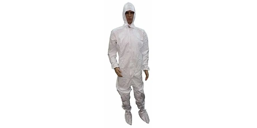 Cleanroom overall, wit, maat XXL