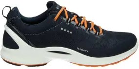 Ecco Biom Fjuel nubuck lage wandelschoenen donkerblauw