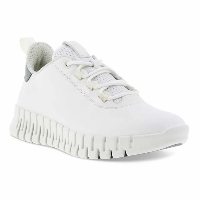 ECCO GRUUV DAMESSCHOENEN WIT/LICHTGRIJS  MAAT 41