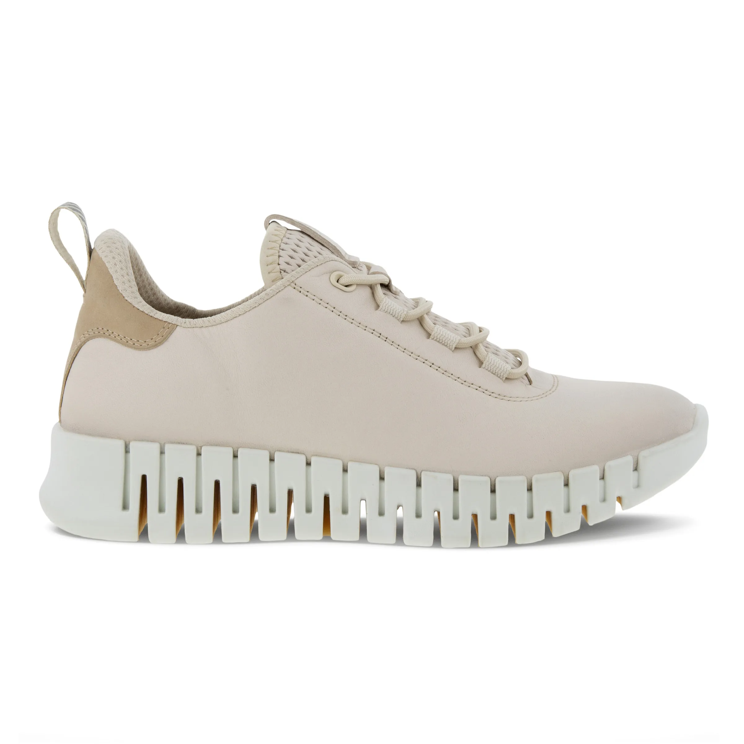 ECCO Gruuv W Dual Fit limestone Sneakers / veterschoenen