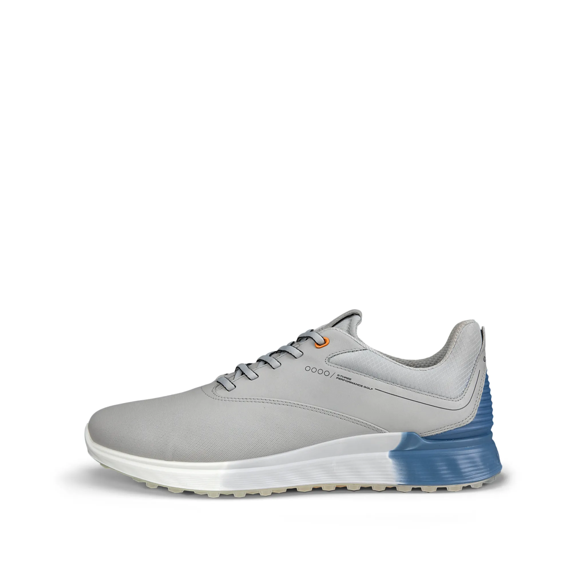 ECCO HEREN GOLF STHREE LACE CONCRETE/RETRO BLUE/CONCRETE