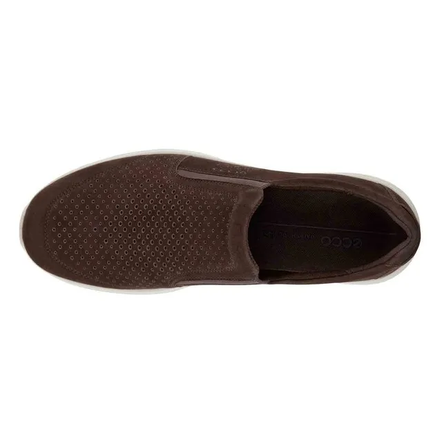 ECCO IRVING HERENSCHOENEN SLIPON PERF LEA MOCHA  MAAT 43