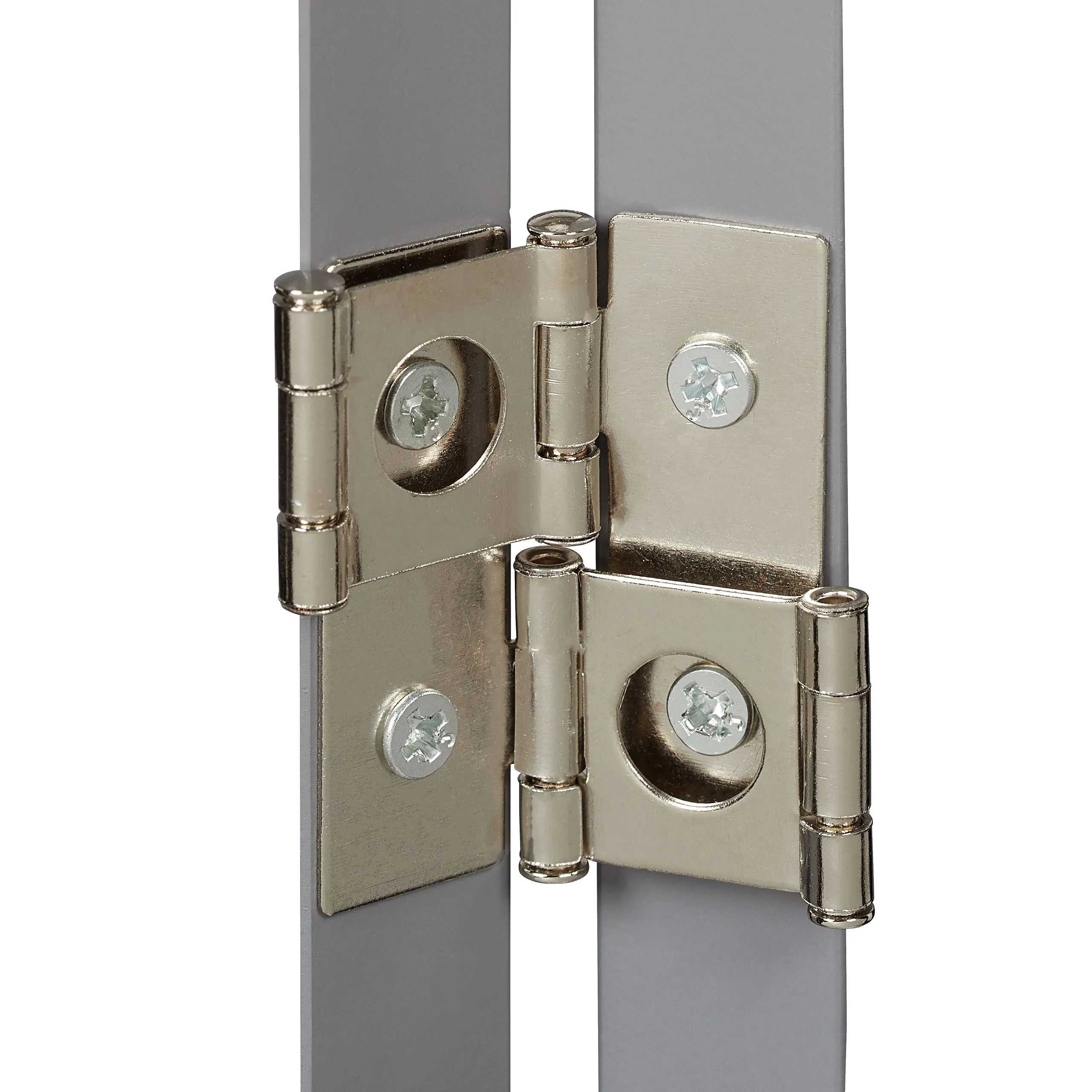 Grijs veiligheidshek met deur 92 cm hoog