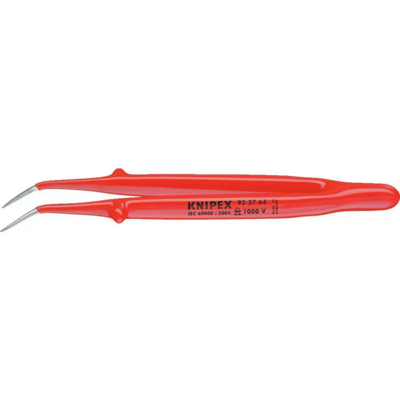 KNIPEX PRECISIEPINCET, VDE GEBOGEN PUNTEN 150MM