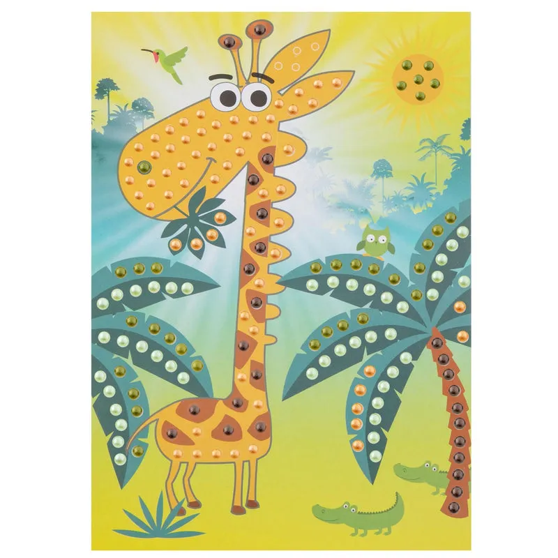KNUTSELSET BEAD ART  GIRAFFE
