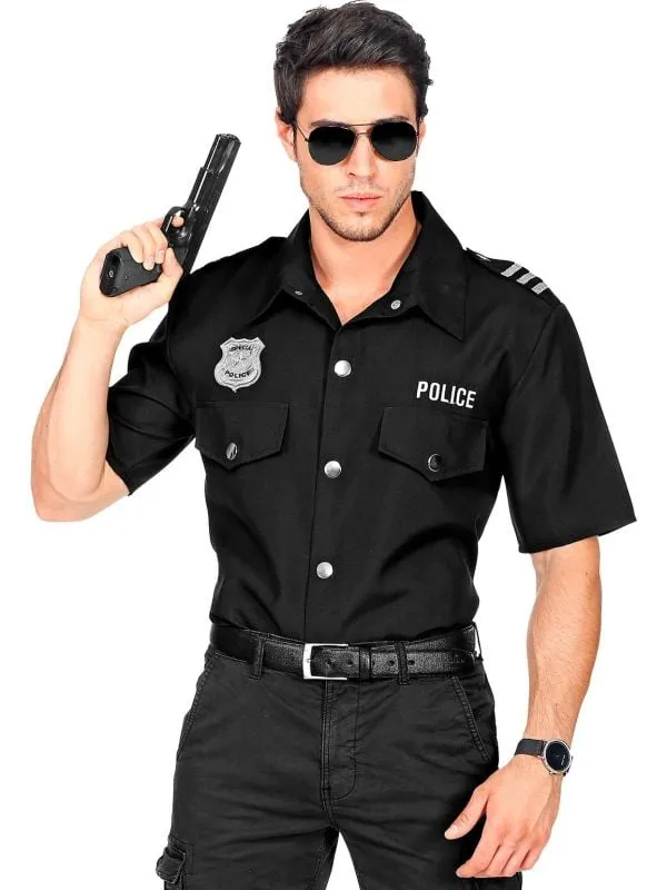 Politie heren shirt carnaval