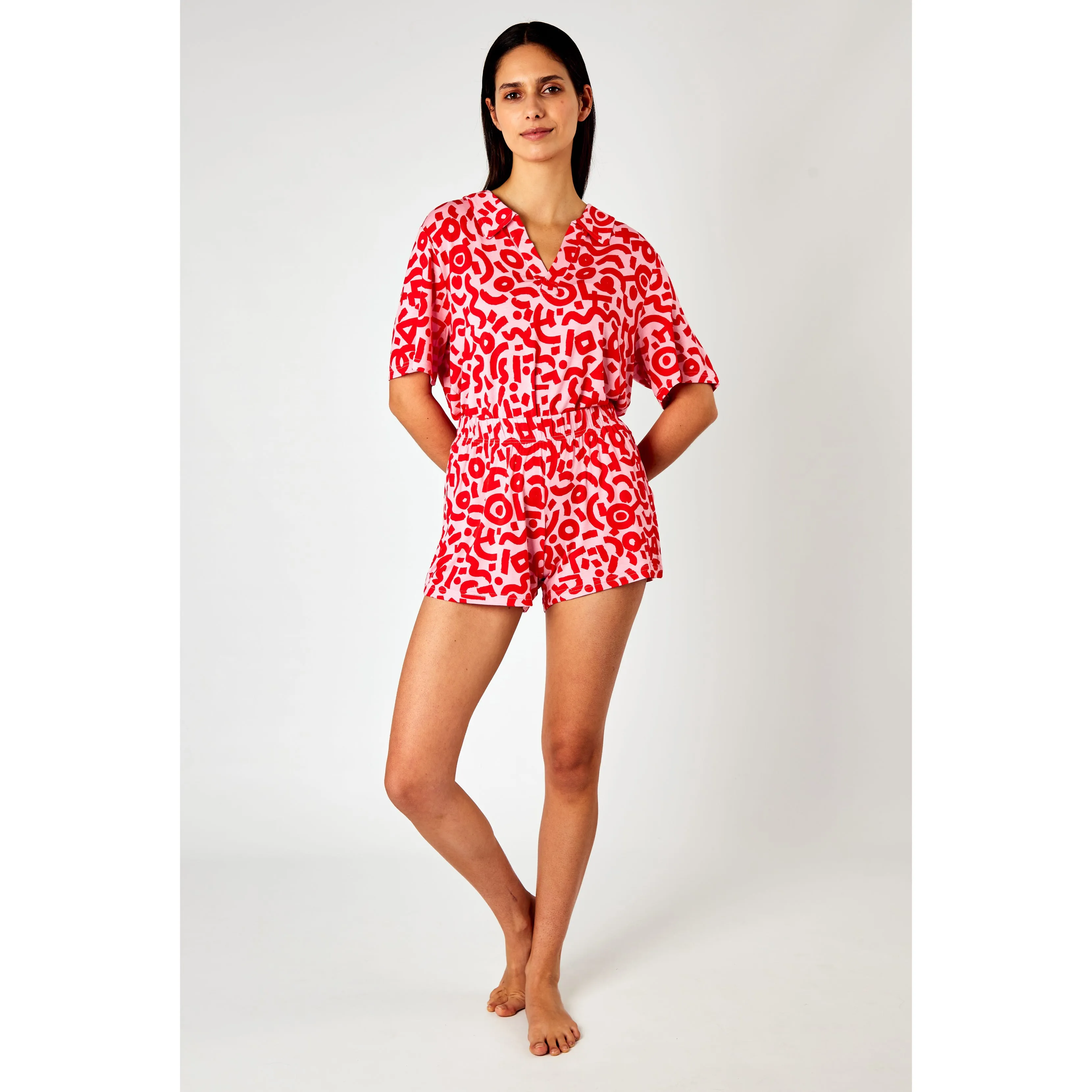 PYJAMA SHORT ART PRINT  INSUA