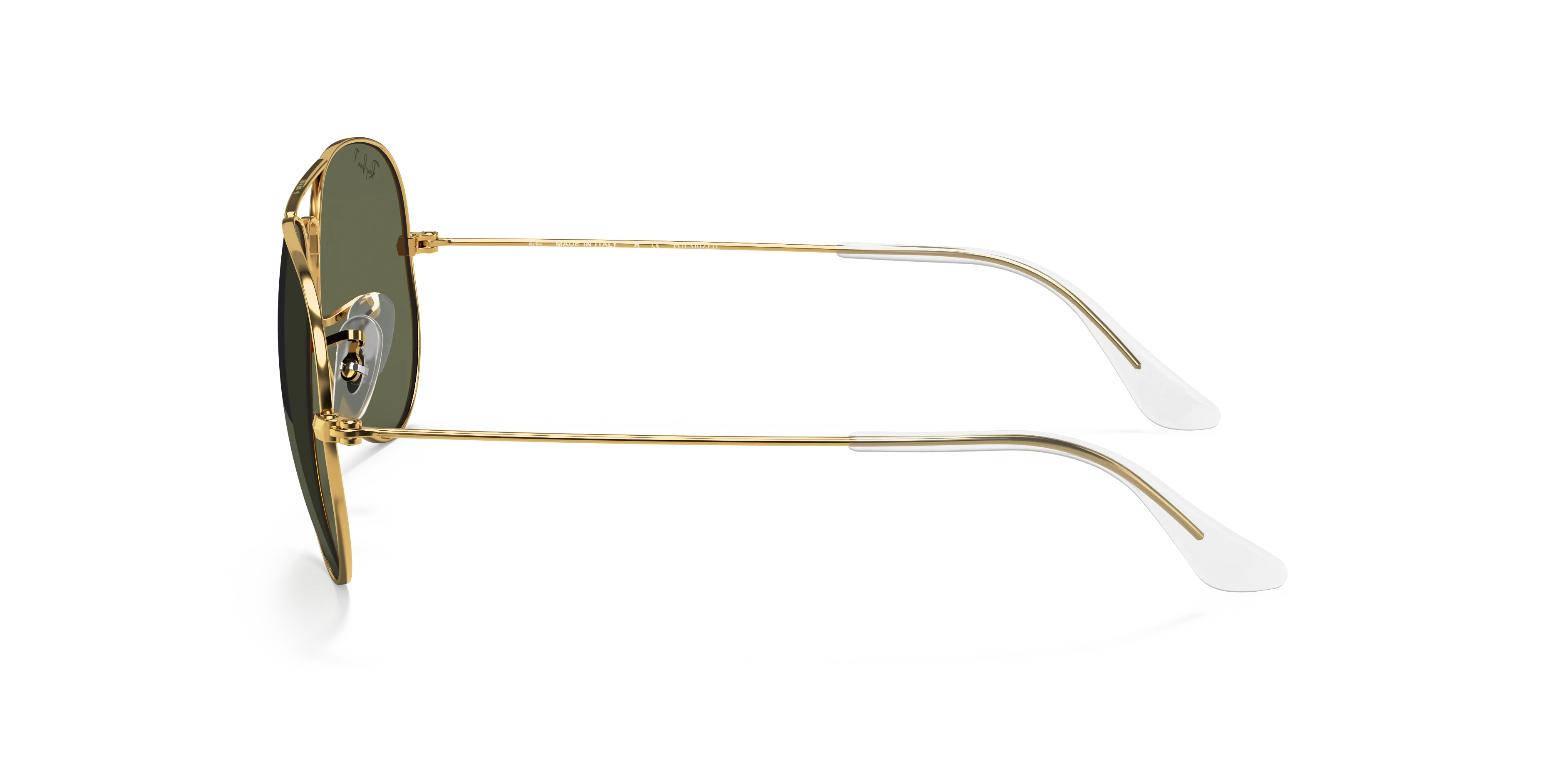 RAYBAN RB3025 AVIATOR CLASSIC XXL (62  14) GEPOLARISEERD WITH GROEN LENSES AND GOUD FRAME