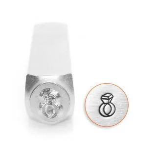 RING, 6 MM, DESIGN STEMPEL, IMPRESS ART