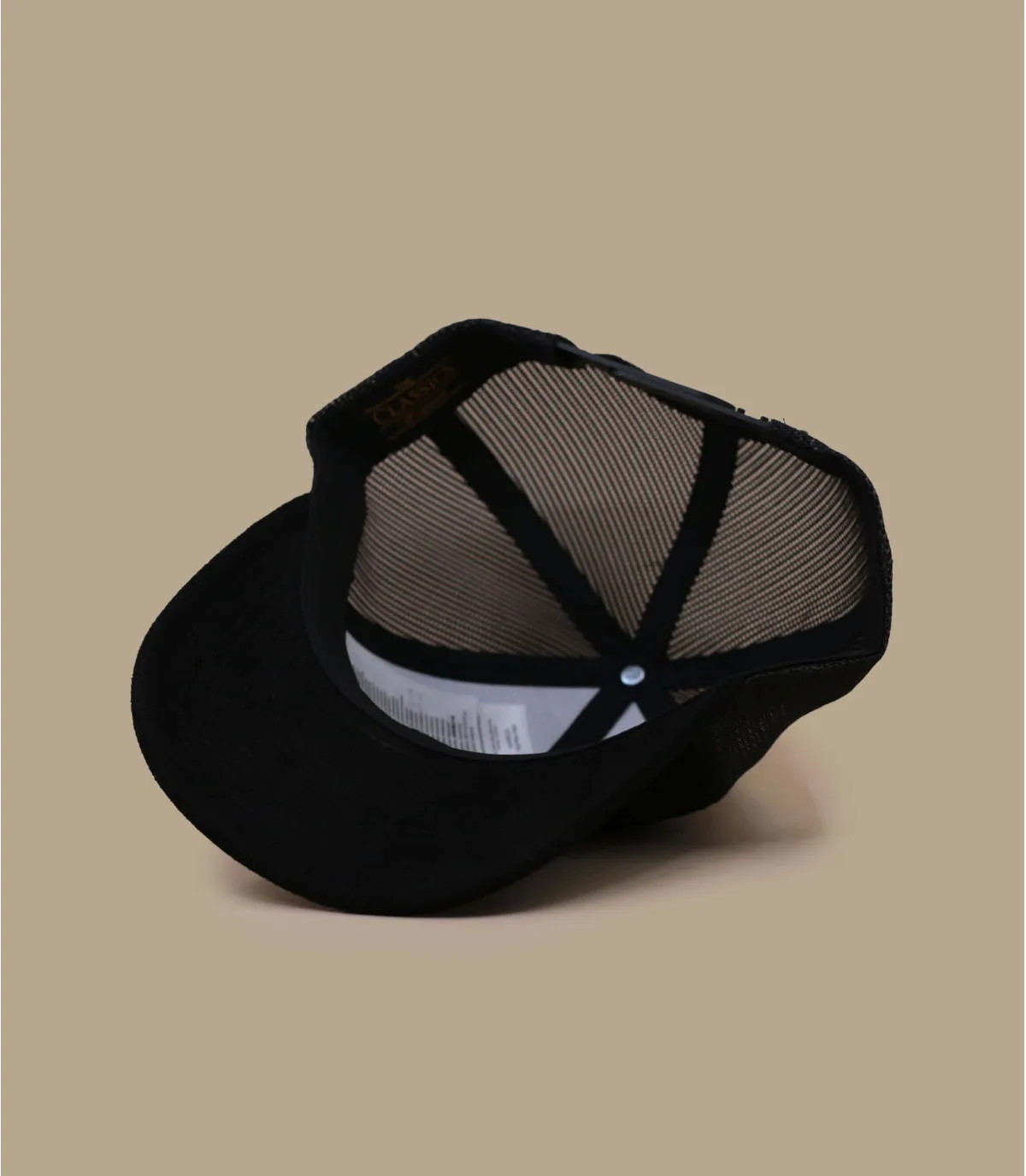 Trucker cap Suède zwart Trucker cap Suède zwart