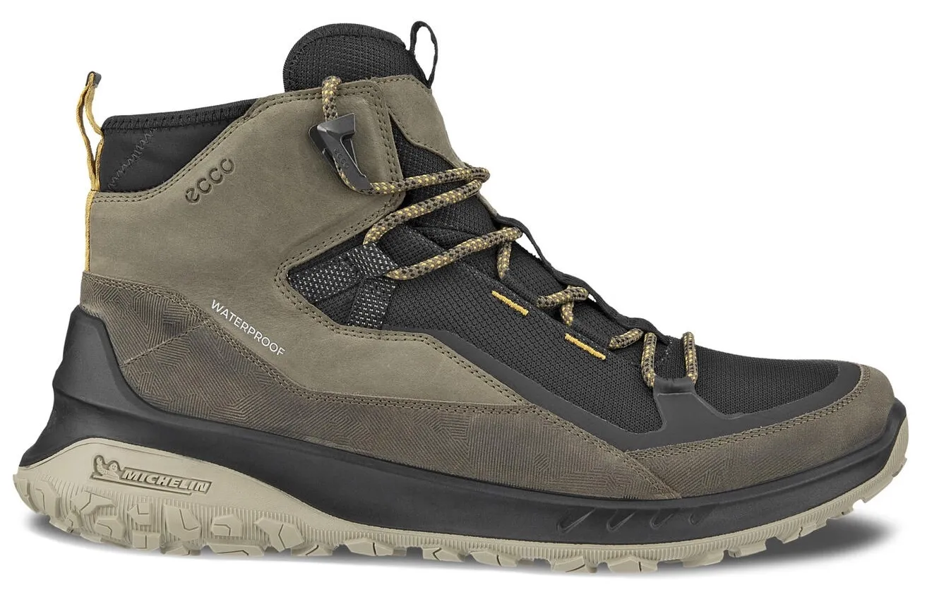 WANDELSCHOEN ECCO MEN ULTTRN MID WP TARMAC TARMAC BLACK