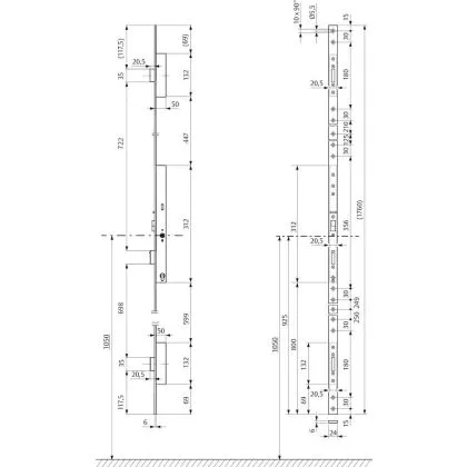 ZELFVERG. DRIEPUNT PANIEKSLOT 319N E=35 24X6X1760  FUNCTIE B